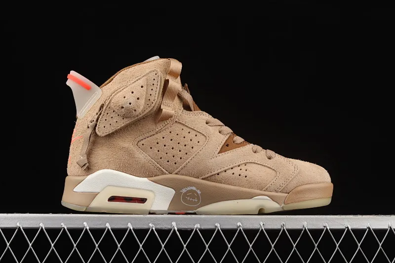 All categories Air Jordan Jordan series basketball shoes Air Jordan 6 G version Travis Scott x Air Jordan 6 "British Khaki" AJ6 Joe 6 Khaki DH0690-200